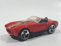 1995 Hot Wheels Shelby Classic Cobra Convertible Red Die Cast Toy Car Vehicle with Opening Hood