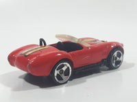 1995 Hot Wheels Shelby Classic Cobra Convertible Red Die Cast Toy Car Vehicle with Opening Hood