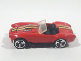 1995 Hot Wheels Shelby Classic Cobra Convertible Red Die Cast Toy Car Vehicle with Opening Hood