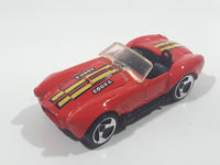 1995 Hot Wheels Shelby Classic Cobra Convertible Red Die Cast Toy Car Vehicle with Opening Hood