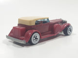 1986 Hot Wheels '31 Doozie Maroon Red Die Cast Toy Car Vehicle WW Malaysia