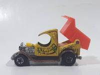 1979 Hot Wheels Oldies But Goodies Dumpin' A Dump Truck Yellow Brown Orange Die Cast Toy Car Vehicle BW Hong Kong