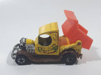 1979 Hot Wheels Oldies But Goodies Dumpin' A Dump Truck Yellow Brown Orange Die Cast Toy Car Vehicle BW Hong Kong