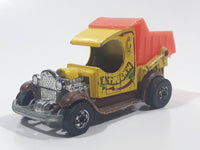 1979 Hot Wheels Oldies But Goodies Dumpin' A Dump Truck Yellow Brown Orange Die Cast Toy Car Vehicle BW Hong Kong