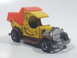 1979 Hot Wheels Oldies But Goodies Dumpin' A Dump Truck Yellow Brown Orange Die Cast Toy Car Vehicle BW Hong Kong