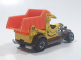 1979 Hot Wheels Oldies But Goodies Dumpin' A Dump Truck Yellow Brown Orange Die Cast Toy Car Vehicle BW Hong Kong