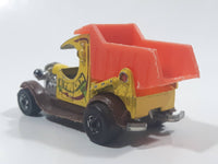 1979 Hot Wheels Oldies But Goodies Dumpin' A Dump Truck Yellow Brown Orange Die Cast Toy Car Vehicle BW Hong Kong