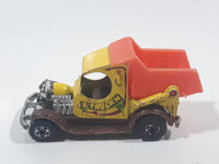 1979 Hot Wheels Oldies But Goodies Dumpin' A Dump Truck Yellow Brown Orange Die Cast Toy Car Vehicle BW Hong Kong