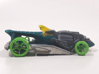 2016 Hot Wheels Street Beasts Draggin' Tail Teal Green Die Cast Toy Car Vehicle Busted Wings