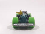 2016 Hot Wheels Street Beasts Draggin' Tail Teal Green Die Cast Toy Car Vehicle Busted Wings