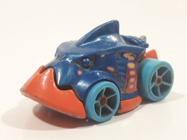 2016 Hot Wheels Street Beasts Piranha Terror Blue Die Cast Toy Car Vehicle