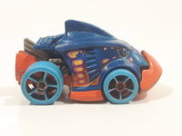 2016 Hot Wheels Street Beasts Piranha Terror Blue Die Cast Toy Car Vehicle