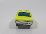 Vintage Summer Marz Karz 688 Mercedes Benz 240 D Sedan Number 6 Winner Fluorescent Yellow Die Cast Toy Car Vehicle