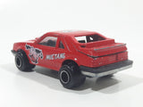 Vintage Majorette No. 220 Mustang SVO Red 1/59 Scale Die Cast Toy Car Vehicle with Opening Hatch