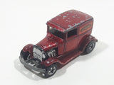 1981 Hot Wheels A-OK 'Early Times Delivery' Metalflake Red Die Cast Toy Car Vehicle