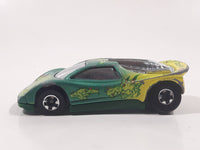 1993 Hot Wheels Tattoo Machines Speed Blaster Green and Yellow Die Cast Toy Car Vehicle