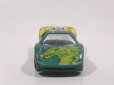 1993 Hot Wheels Tattoo Machines Speed Blaster Green and Yellow Die Cast Toy Car Vehicle