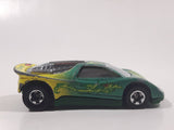 1993 Hot Wheels Tattoo Machines Speed Blaster Green and Yellow Die Cast Toy Car Vehicle