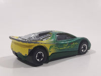 1993 Hot Wheels Tattoo Machines Speed Blaster Green and Yellow Die Cast Toy Car Vehicle