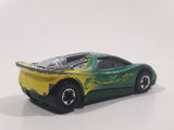 1993 Hot Wheels Tattoo Machines Speed Blaster Green and Yellow Die Cast Toy Car Vehicle