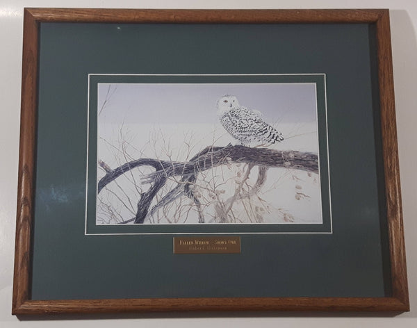 Robert Bateman Fallen Willow - Snowy Owl Wildlife Art Print 14" x 17"