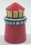 Hand Painted Red Lighthouse 2 5/8" Tall Ceramic Salt or Pepper Shaker Single