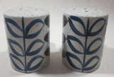 Brown Leaves Speckled 4" Tall Stoneware Salt and Pepper Shaker Set with Handles