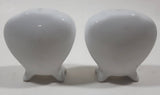 I Love Canada Heart Shaped Footed White 2 1/4" Tall Ceramic Salt and Pepper Shaker Set