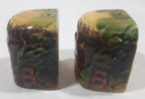 Vintage SNCO Hoover Dam Ceramic 2" Tall Salt and Pepper Shaker Set Made in Japan