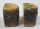 Vintage SNCO Hoover Dam Ceramic 2" Tall Salt and Pepper Shaker Set Made in Japan