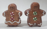 Vintage Gingerbread Men Cookies Shaped Ceramic 3 3/4" Tall Salt and Pepper Shaker Set