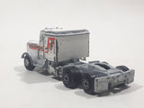 Vintage Yatming Kenworth Semi Tractor Truck 'White Wheels' White Die Cast Toy Car Vehicle