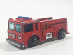 1982 Hot Wheels Fire Eater Red Fire Truck Die Cast Toy Car Vehicle BW Blue Lights Malaysia