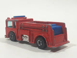 1982 Hot Wheels Fire Eater Red Fire Truck Die Cast Toy Car Vehicle BW Blue Lights Malaysia