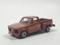 Vintage 1980s Yatming No. 1700 Chevrolet LUV Stepside Pickup Truck Copper Brown Die Cast Toy Car Vehicle Made in Thailand