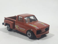 Vintage 1980s Yatming No. 1700 Chevrolet LUV Stepside Pickup Truck Copper Brown Die Cast Toy Car Vehicle Made in Thailand