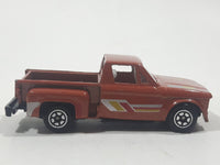 Vintage 1980s Yatming No. 1700 Chevrolet LUV Stepside Pickup Truck Copper Brown Die Cast Toy Car Vehicle Made in Thailand