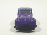 Vintage Yatming No. 1009 Volkswagen Beetle "Smile!" #9 Purple Die Cast Toy Car Vehicle