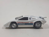 1989 Hot Wheels Lamborghini Countach White Die Cast Toy Exotic Luxury Car Vehicle