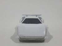 1989 Hot Wheels Lamborghini Countach White Die Cast Toy Exotic Luxury Car Vehicle