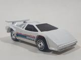 1989 Hot Wheels Lamborghini Countach White Die Cast Toy Exotic Luxury Car Vehicle