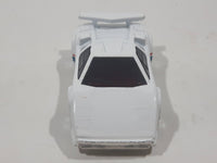 1989 Hot Wheels Lamborghini Countach White Die Cast Toy Exotic Luxury Car Vehicle