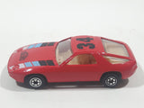 Vintage Yatming No. 1034 Porsche 928 "Rallye Monte Carlo" #34 Red Die Cast Toy Car Vehicle