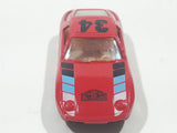 Vintage Yatming No. 1034 Porsche 928 "Rallye Monte Carlo" #34 Red Die Cast Toy Car Vehicle