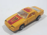 Vintage Yatming No. 1086 1983 Chevy Camaro Z28 Yellow Die Cast Toy Car Vehicle