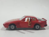 Vintage 1980s Yatming No. 1089 Porsche 944 Turbo 44 Red Die Cast Toy Car Vehicle with Opening Doors