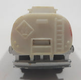 Vintage Yatming Exxon Happy Motoring! Semi Gas Petrol Tanker Trailer White and Red Die Cast Toy Car Vehicle Made in Hong Kong