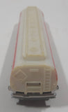 Vintage Yatming Exxon Happy Motoring! Semi Gas Petrol Tanker Trailer White and Red Die Cast Toy Car Vehicle Made in Hong Kong