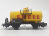Kleinbahn HO Scale SHELL Tanker Tank Wagon Car Yellow and Black Plastic and Metal Train Car Vehicle Made in Austria