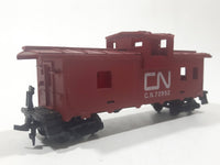 Tyco HO Scale CN 72952 Caboose Red Plastic and Metal Train Car Vehicle